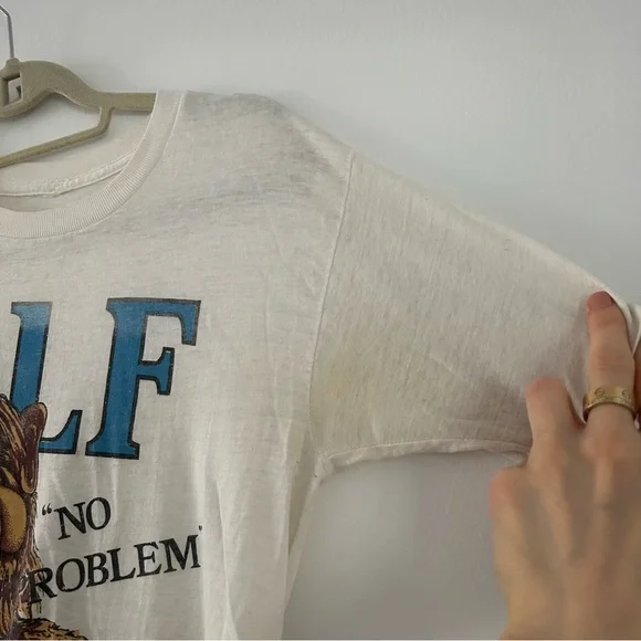 VINTAGE “ALF” No Problem Burnout Shirt sz S/M - Picture 4 of 9
